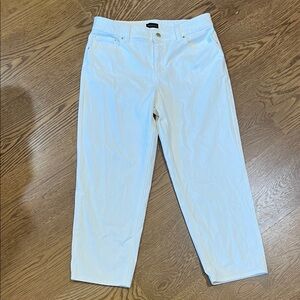 Talbots White Cropped Jeans